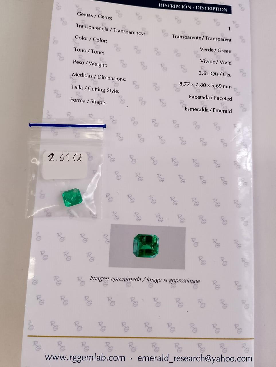 2.61 Ct. Colombian Emerald  