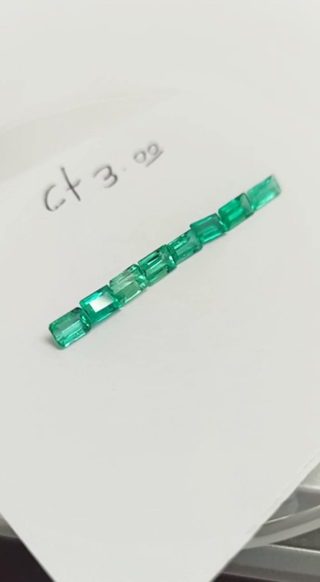 3.0ct Colombian Emerald Set 
