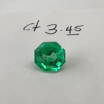 3.45ct  Colombian Emerald (Octagon Cut)